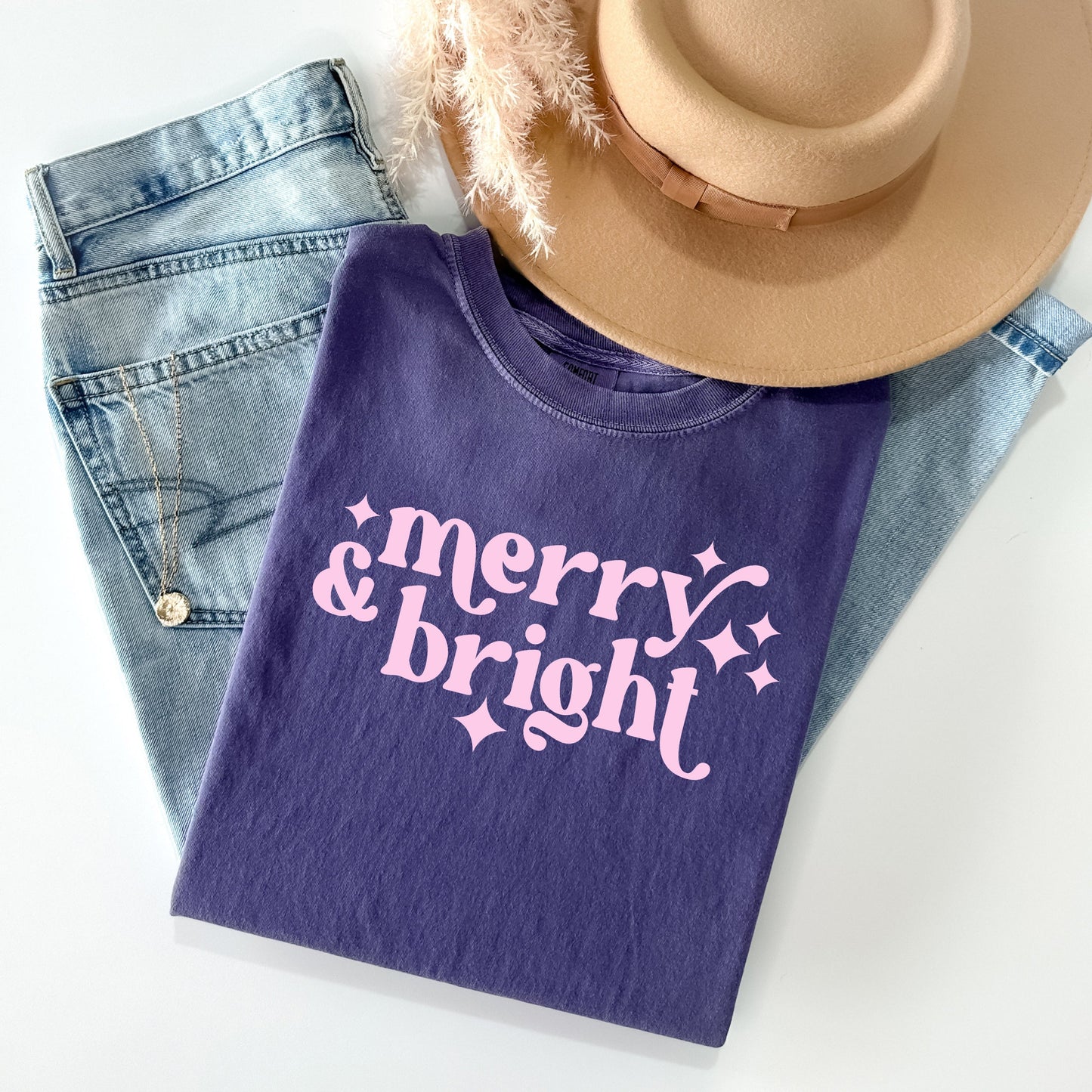 Merry & Bright - Comfort Colors Graphic Tee