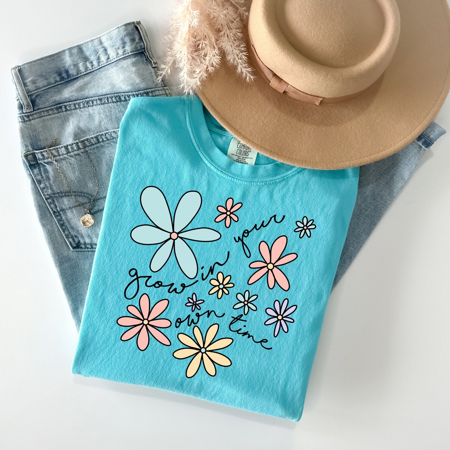 Grow in Your Own Time - Comfort Colors Graphic Tee