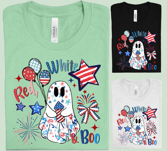 Red White & Boo - Graphic Tee