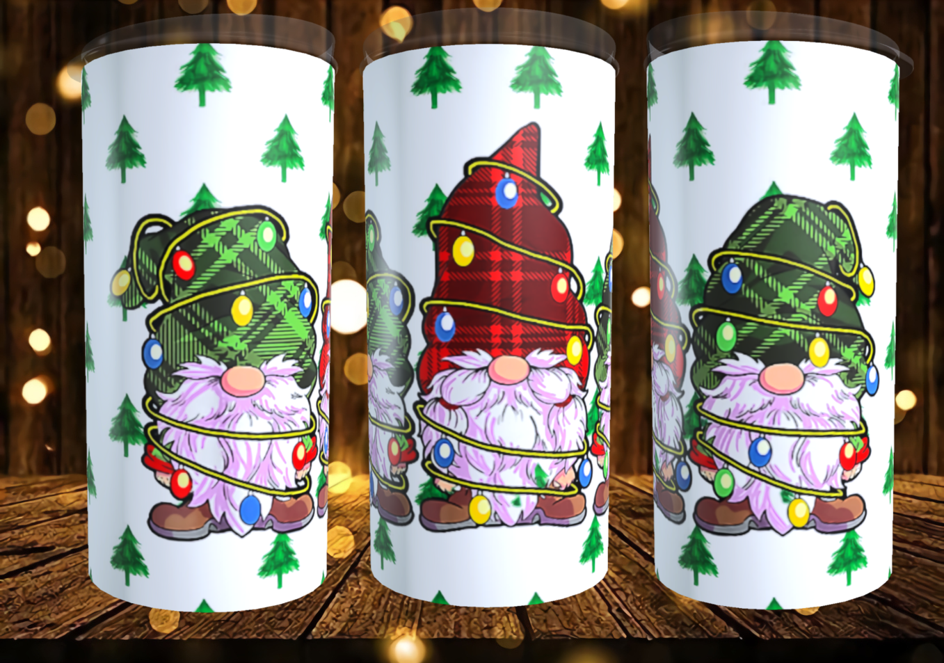 Christmas Lights Gnomes