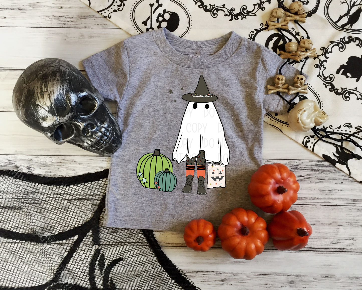 Ghost Witch Cool Colors Toddler/Youth Tee