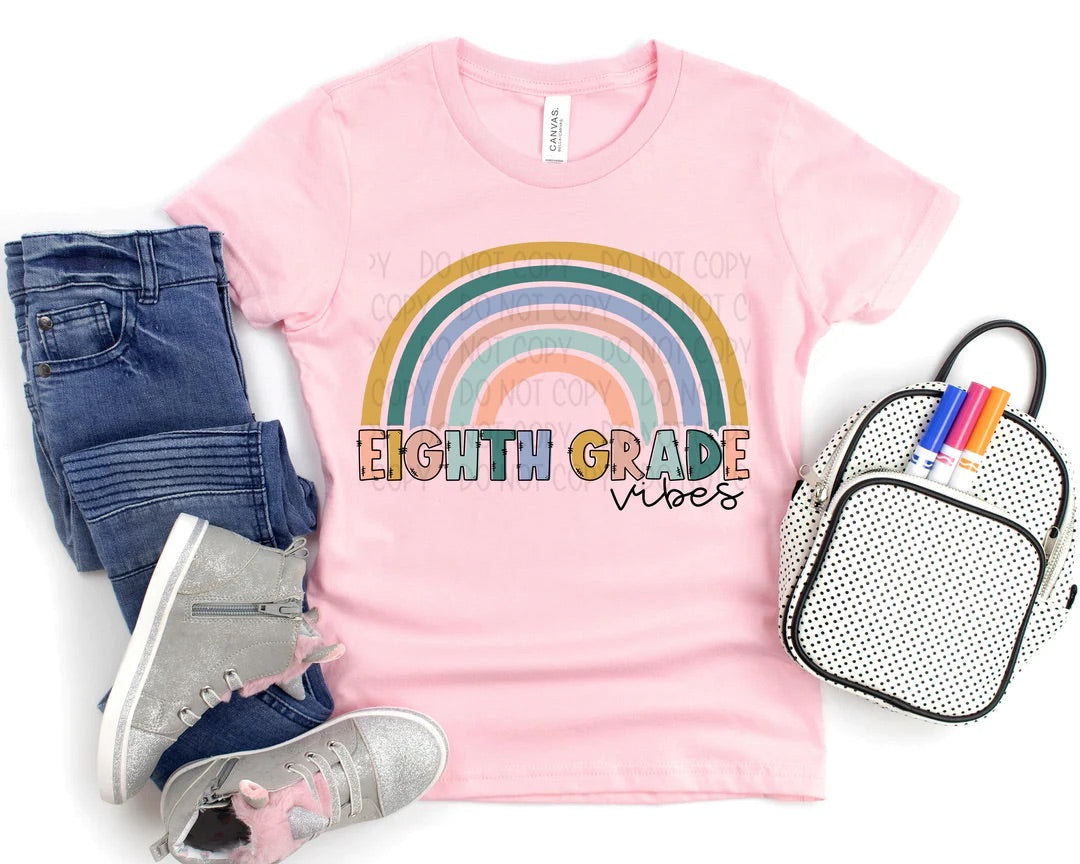 Eighth Grade Rainbow Vibes Toddler/Youth Tee