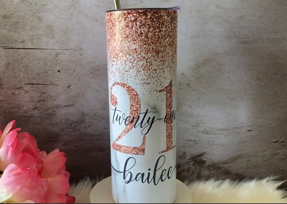 21st Bday Tumbler