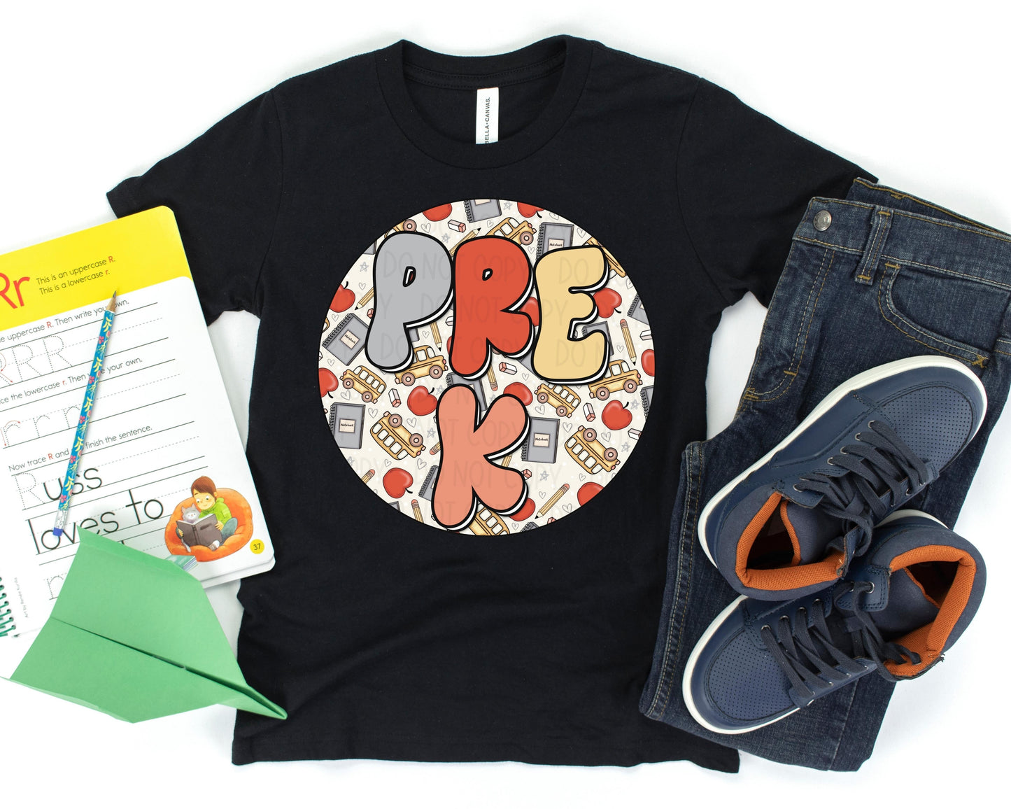 Retro School Bus Pre K Toddler/Youth Tee