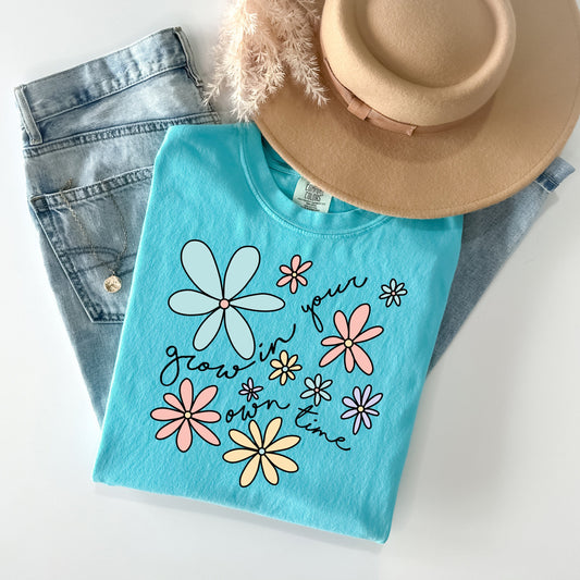 Grow in Your Own Time - Comfort Colors Graphic Tee