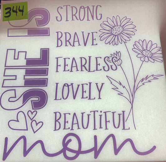 344 purple sparkly ink
