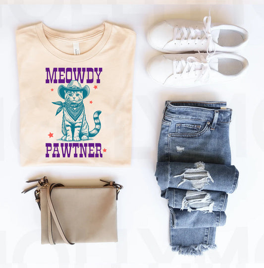 Meowdy Pawtner - Graphic Tee