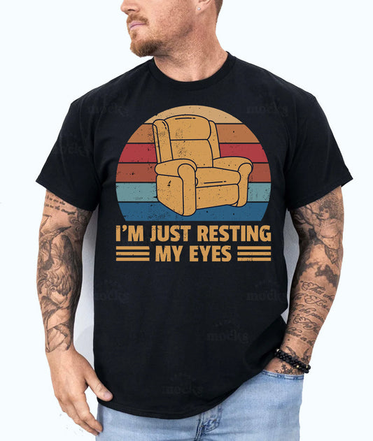 I'm Just Resting My Eyes - Mens Graphic Tee
