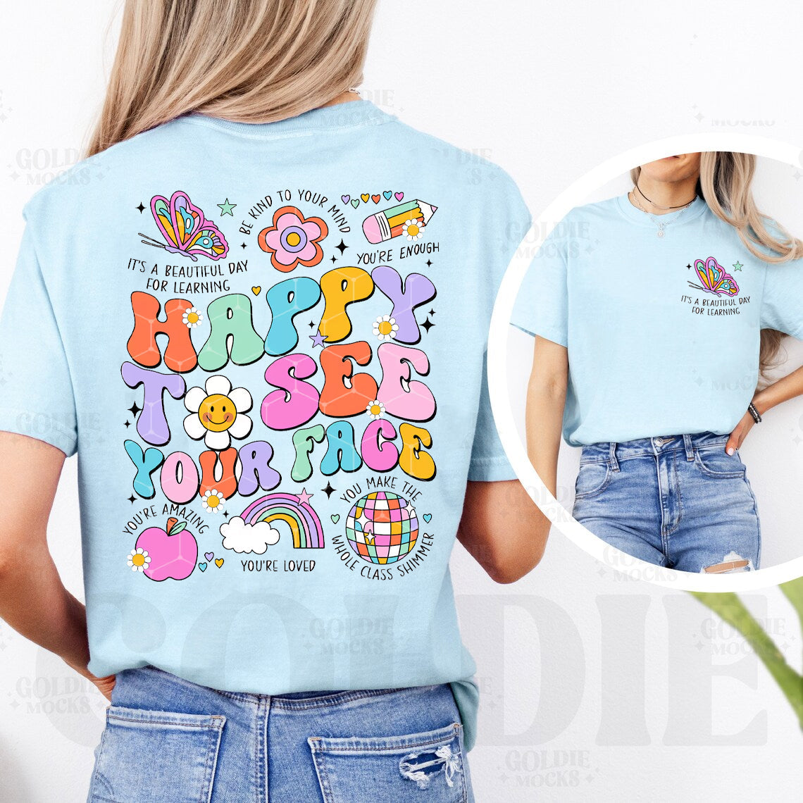 Happy to See Your Face - Comfort Colors Graphic Tee