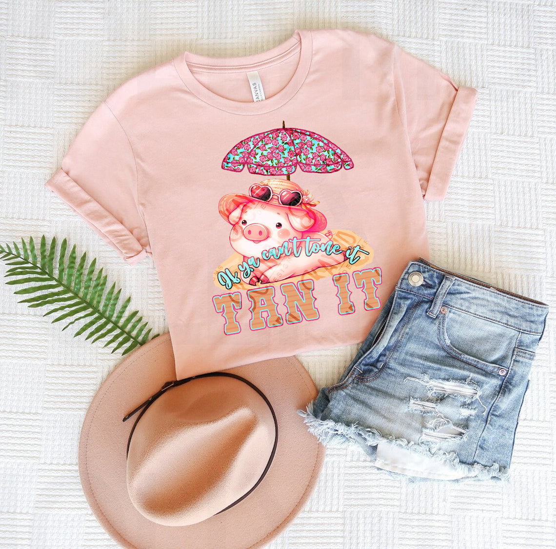 if You Can't Tone It Tan It - Graphic Tee