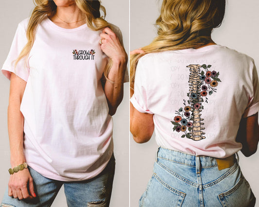 Grow Through It Pocket & Back Graphic Tee