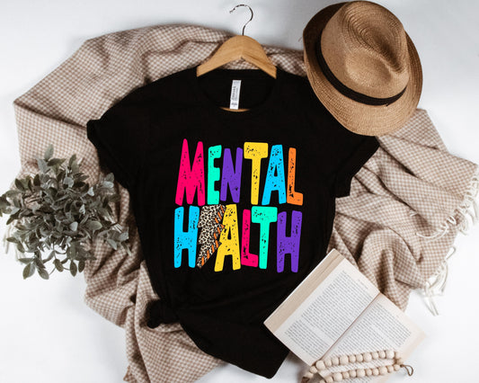 Mental Health Lightning Bolt Graphic Tee