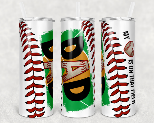 Dad Baseball Tumbler