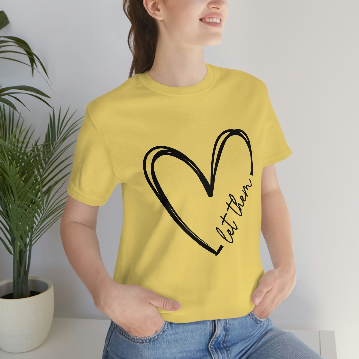 Let Them Heart Short Sleeve Tee